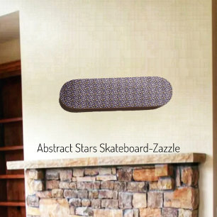 Skateboard Étoiles Abstraites