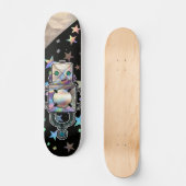 Skateboard Étoiles arc-en-ciel Holographique Robots de Partie (Recto)