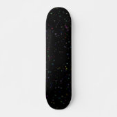 Skateboard Étoiles brillantes colorées dans le ciel nocturne  (Devant)