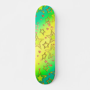 Skateboard Etoiles de confetti brillantes de parties scintill