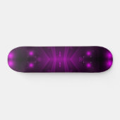 Skateboard étoiles de lumière violette (Horz)