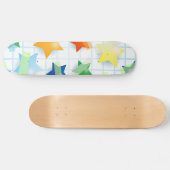 Skateboard Étoiles de papier, patinage (Horz)