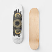 Skateboard Étoiles de soleil céleste personnalisées (Recto)