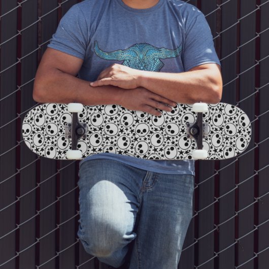 Skateboard Étoiles et crânes (Extérieur 3)