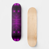 Skateboard étoiles lumineuses violettes (Recto)