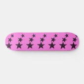 Skateboard étoiles rétro (Horz)