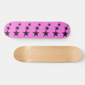 Skateboard étoiles rétro (Horz)
