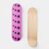 Skateboard étoiles rétro (Recto)