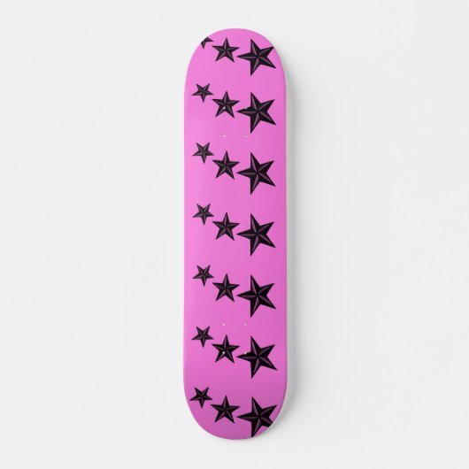 Skateboard étoiles rétro (Devant)