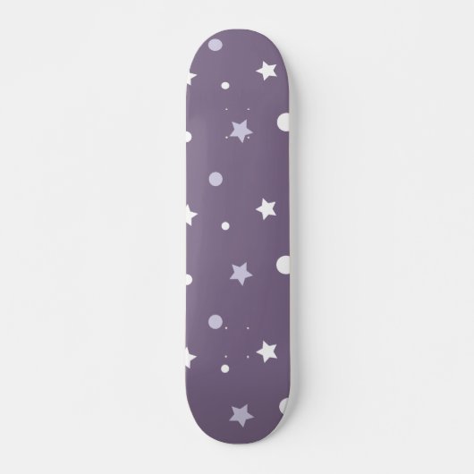 Skateboard Étoiles violettes (Devant)