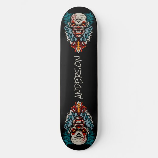 skateboard Evil Scary Clown Terreur Halloween (Recto)