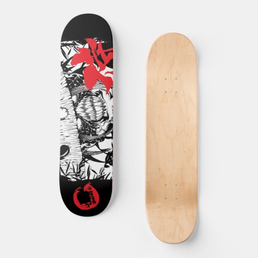 skateboard Evil shinobi (Recto)