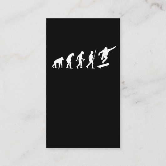Skateboard Evolution Skateboarder Visitekaartje (Voorkant)