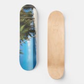 Skateboard Exotic beach throw pillow (Recto)