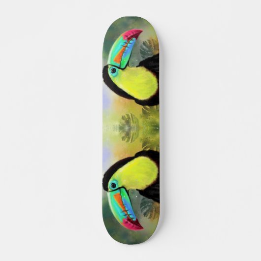 Skateboard Exotic Tropical Toco Toucan Bird - Painting Art (Devant)