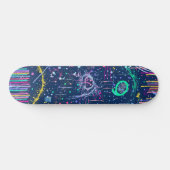Skateboard Explorateur audacieux : maximalisme abstrait (Horz)
