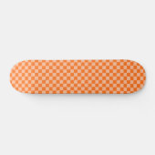 Skateboard Explorez la beauté du damier orange (Horz)