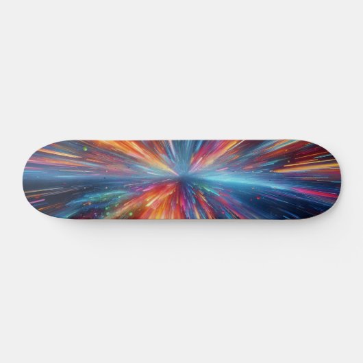 Skateboard Explosion de couleurs motif (Horz)
