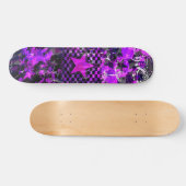 Skateboard Explosion de l'étoile violette (Horz)