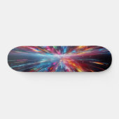 Skateboard Explosion de motif de couleurs (Horz)