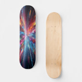 Skateboard Explosion de motif de couleurs (Recto)