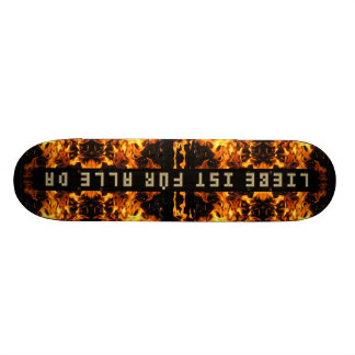 Skateboard Explosion des flammes