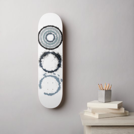 Skateboard Explosion d'étoile grise (Art mural)