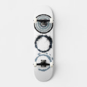 Skateboard Explosion d'étoile grise (Recto)