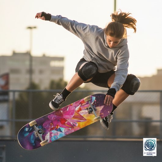 Skateboard Explosion Époustouflante de Cristaux de Bismuth Co