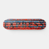 Skateboard "Express" - Peinture à Peeling rustique (Horz)