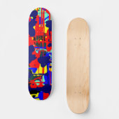 Skateboard Expressionniste Abstrait 01 (Recto)