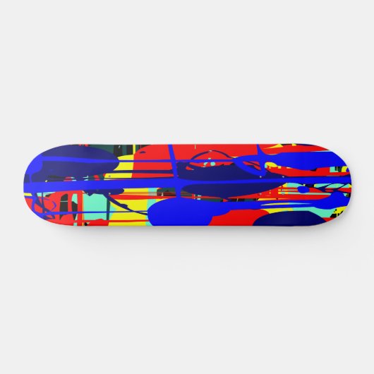 Skateboard Expressionniste Abstrait 02 (Horz)