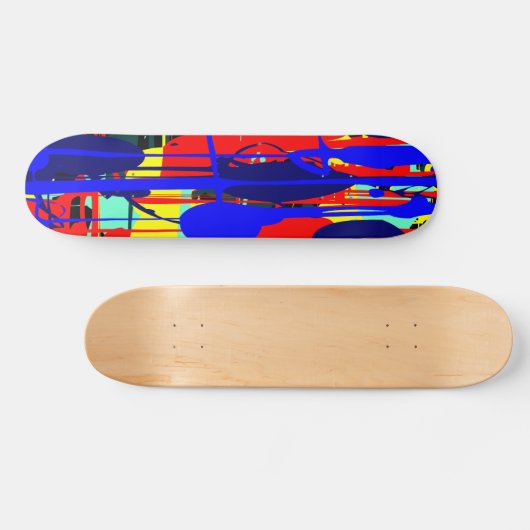 Skateboard Expressionniste Abstrait 02 (Horz)