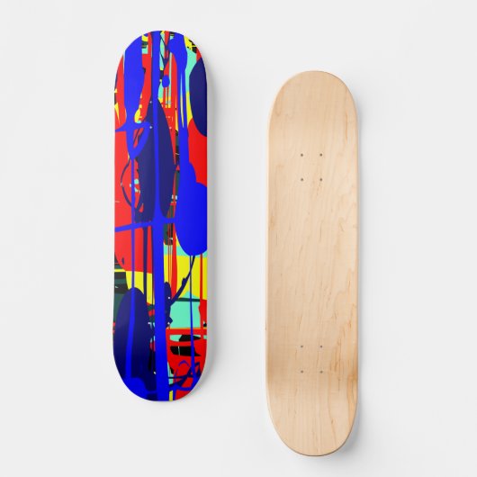 Skateboard Expressionniste Abstrait 02 (Recto)