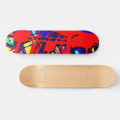 Skateboard Expressionniste Abstrait 03 (Horz)