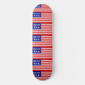 Skateboard Fabriqué Aux États-Unis Rouge Blanc Et Bleu Drapea (Recto)