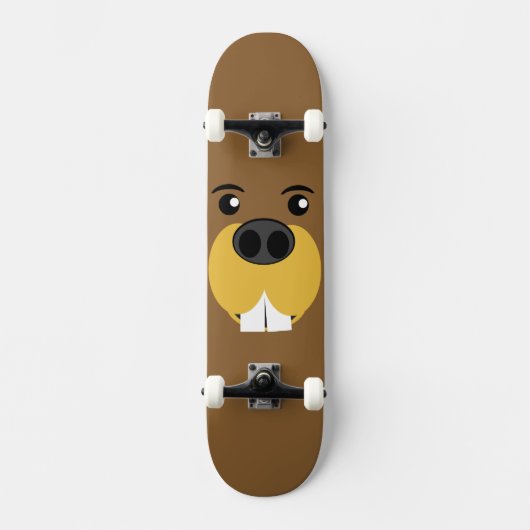 Skateboard Face de castor Bucky (Recto)