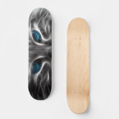 Skateboard Face de chat bleu magnifique (Recto)