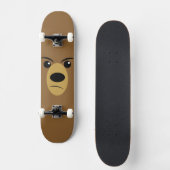 Skateboard Face de l'ours grincheux (Recto)