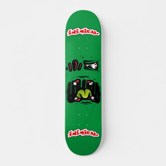 Skateboard Face de monstre inimitable (Devant)