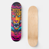 Skateboard Face de tigre de Flourescent (Recto)