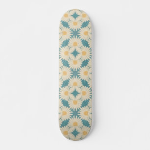 Skateboard Faded Retro Style Daisis