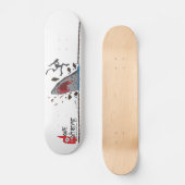 Skateboard Fait dans le requin extrême contre la planche à (Recto)