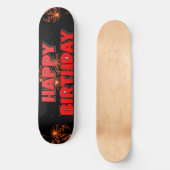 Skateboard Faites du patinage de jour ! Joyeux anniversaire (Recto)