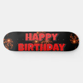 Skateboard Faites du patinage de jour ! Joyeux anniversaire (Horz)