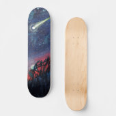 Skateboard Faites un voeu sur une étoile de tir (Recto)