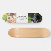 Skateboard Faites votre propre collage photo et texte (Horz)