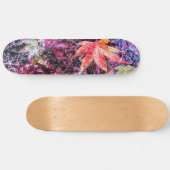 Skateboard Fallen Maple Leaves in Water Abstract Planner (Horz)
