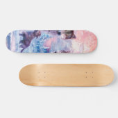 Skateboard Famille De Loups Peignant (Horz)