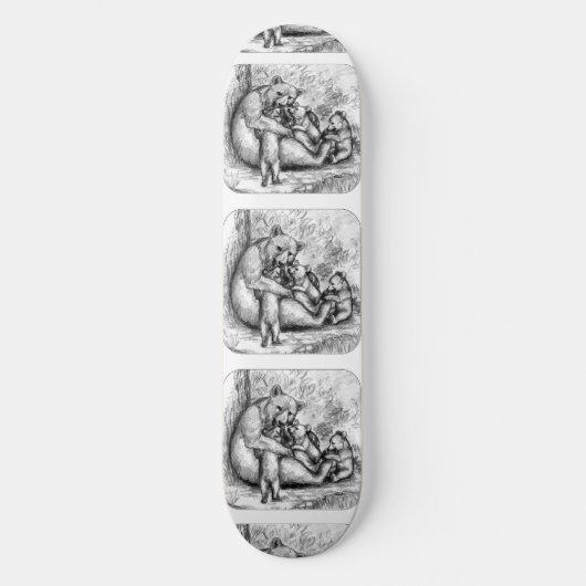 Skateboard Famille d'ours (Recto)